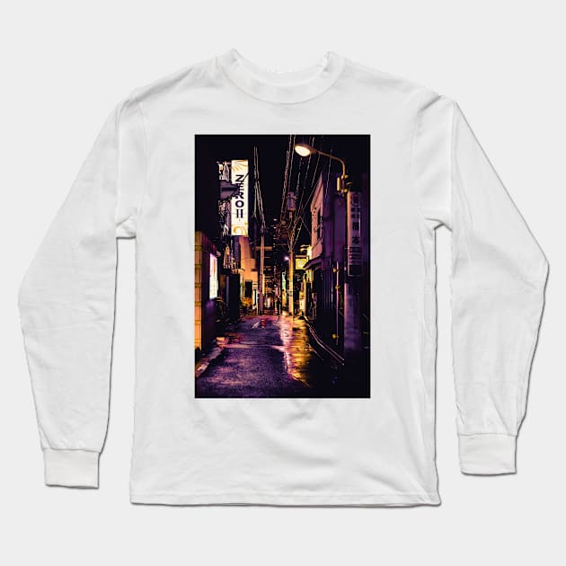 Tokyo Nightscape - Aesthetic Cityscape of Japan Long Sleeve T-Shirt by aestheticand